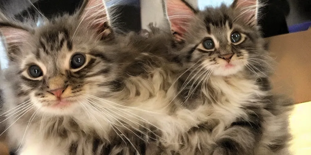 Image similar to maine coon kitten descendant 1 million in the future. the kitten wears a spacesuit, and explores cosmos in a space ship with a cat tree. science fiction blockbuster movie kittens rule the world or my favorite martian is a kitten!, lightyear ( film, 2 0 2 2 ) computer - animated science fiction action - adventure.