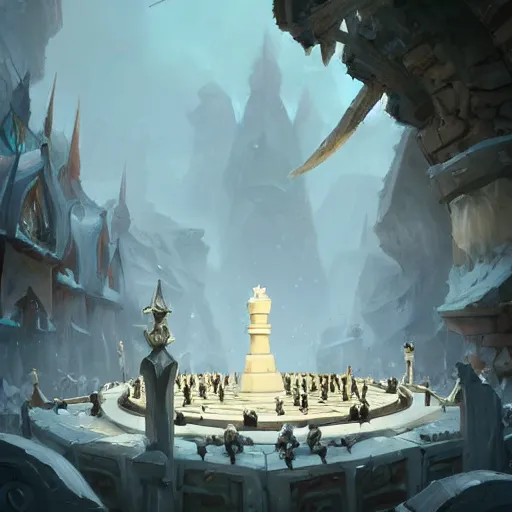 Image similar to a giant white chess pawn piece, chess pawn, chess pawn, chess pawn, chess pawn, chess pawn, battlefield background, bright art masterpiece artstation. 8 k, sharp high quality artwork in style of jose daniel cabrera pena and greg rutkowski, concept art by tooth wu, blizzard warcraft artwork, hearthstone card game artwork, chess pawn