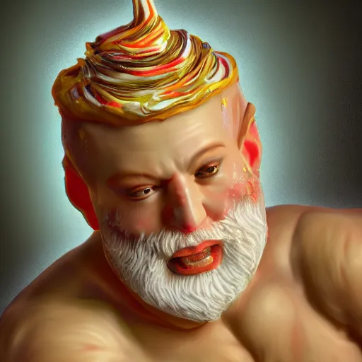 Image similar to god of sweets, highly detailed, 8k resolution, raytracing, soft light, digital painting,