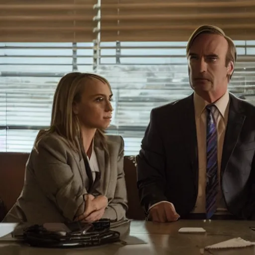 Image similar to last scene of the last episode of the Better Call Saul series finale