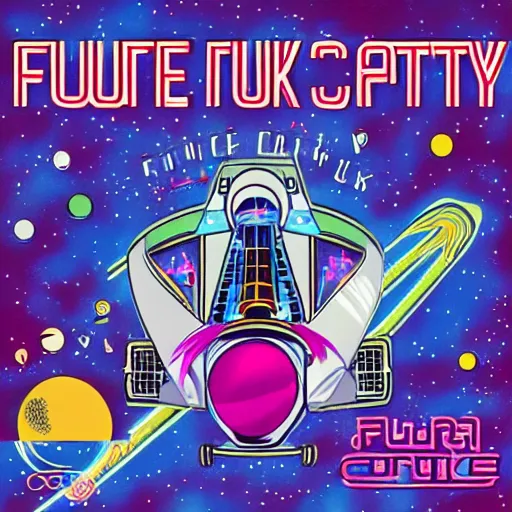 Image similar to future funk space city -768