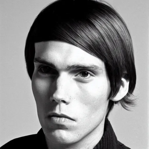 Image similar to A photograph portrait of Jerma985 with short-medium length hair a combover wearing early 1970s menswear in the early 1970s, taken in the early 1970s, grainy, taken on a 1970s Kodak Camera, realistic, hyperrealistic, very realistic, highly detailed, very detailed, extremely detailed, detailed, digital art, trending on artstation, colorized photo