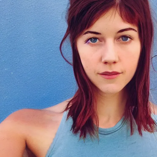 Prompt: a masterpiece portrait photo of a beautiful young woman yoga instructor who looks like a manic pixie dream girl mary elizabeth winstead, symmetrical face