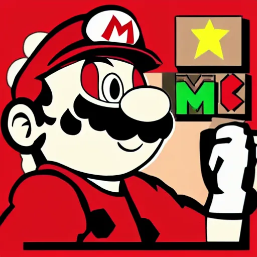 Prompt: mario but better