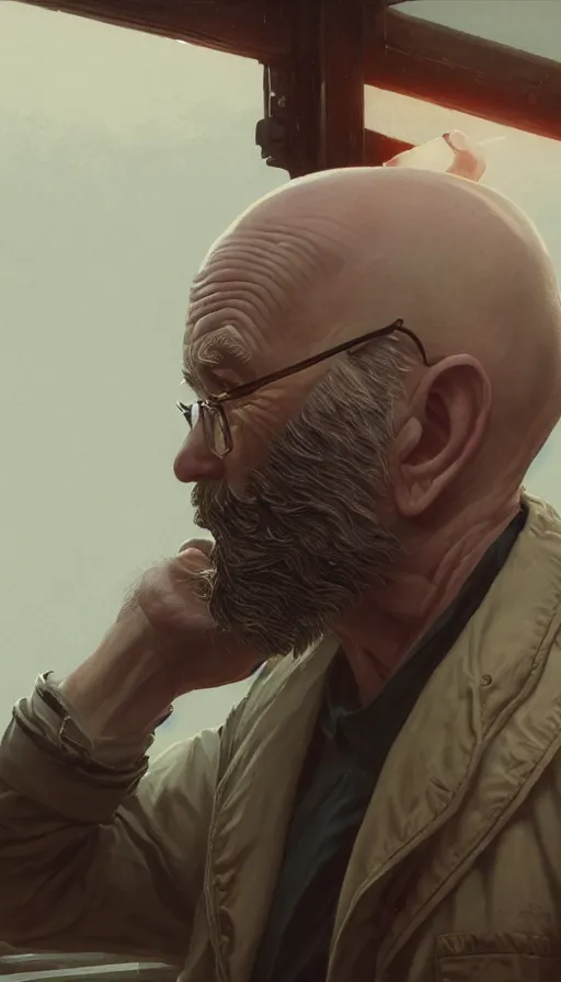 Prompt: highly detailed portrait old man with ling beard and vstyle bald head schopenhauer in gta v, stephen bliss, unreal engine, fantasy art by greg rutkowski, loish, rhads, ferdinand knab, makoto shinkai and lois van baarle, ilya kuvshinov, rossdraws, tom bagshaw, global illumination, radiant light, detailed and intricate environment