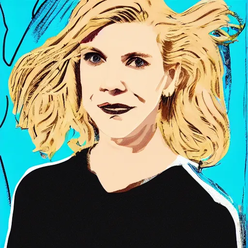 Image similar to rhea seehorn portrait by warhol