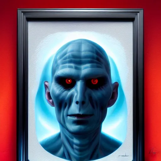 Image similar to lofi portait of the dark lord voldemort, Pixar style, by Tristan Eaton Stanley Artgerm and Tom Bagshaw.