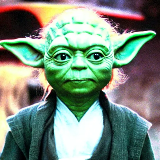 Image similar to Yoda merged with Johnny Depp