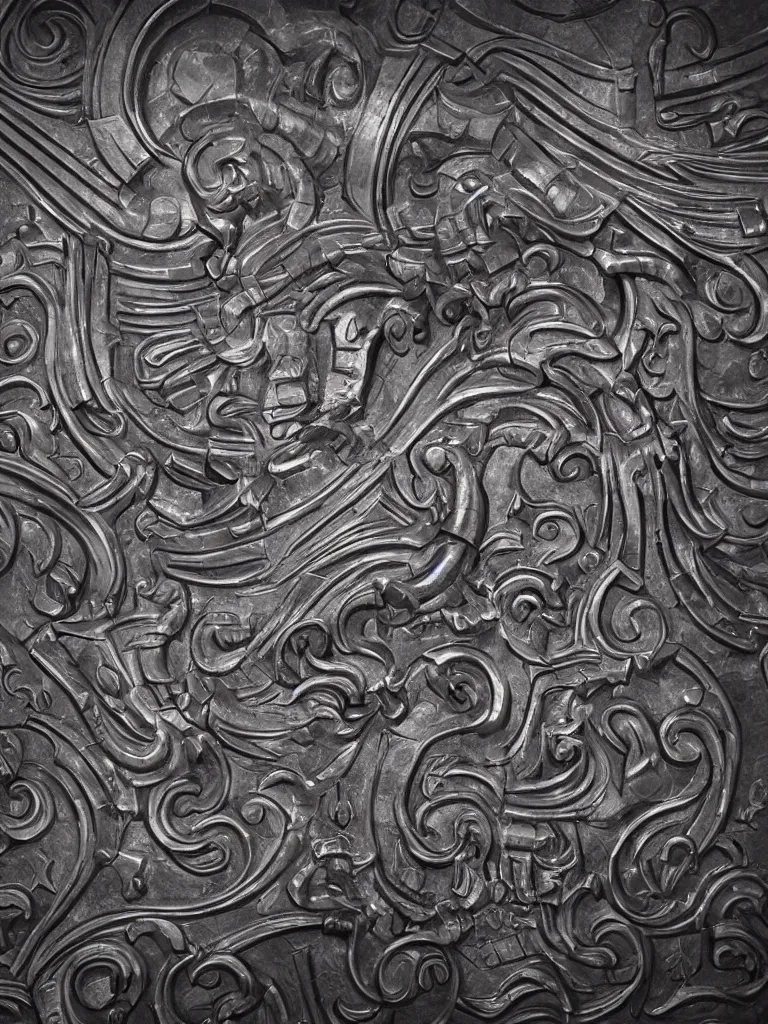 Prompt: relief sculpture carving in metal of machine guns, hyperrealistic, ultrarealistic, intricate details, 4k, unreal 5, digital art