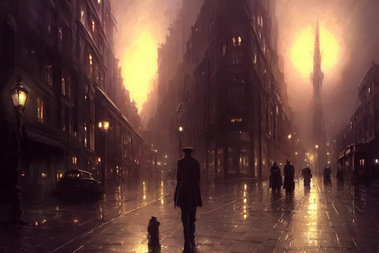 Image similar to an victorian city, scene in the night, cthulhu in the sky. 1 8 9 0, key visual, conceptart, ambient lighting, highly detailed, digital painting, artstation, concept art, sharp focus, by makoto shinkai and akihiko yoshida and greg manchess