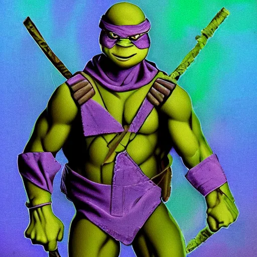 Prompt: donatello from the teenage mutant ninja turtles