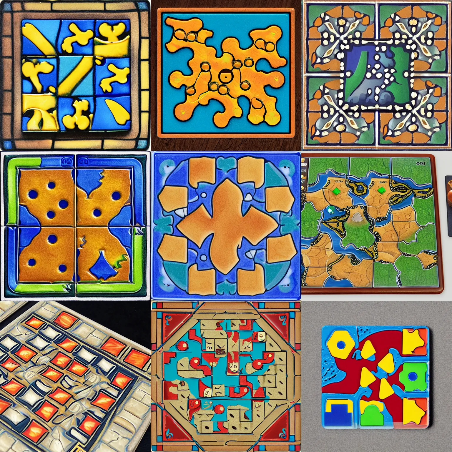 Prompt: carcassonne board game tile