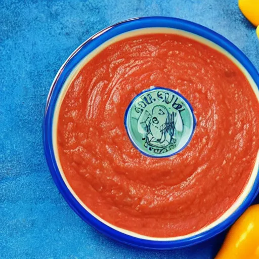 Image similar to pink sauce tiktok but blue