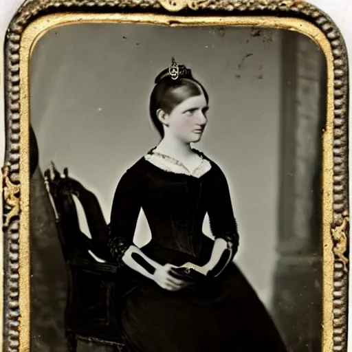 Image similar to a german young adult princess, circa 1 8 5 4