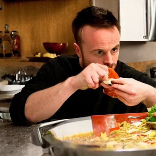 Image similar to jesse pinkman cooking chili