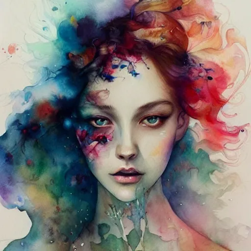 Image similar to watercolor lovers by anna dittmann, agnes cecile, william turner