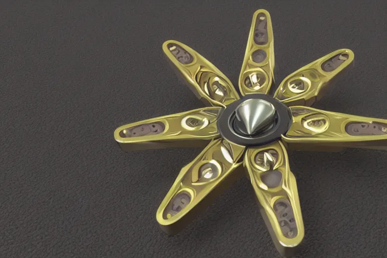 Image similar to fidget spinner with frames of animation in it, zotrope, 3 d rendered, 3 d rendering, dramatic lighting, unreal engine