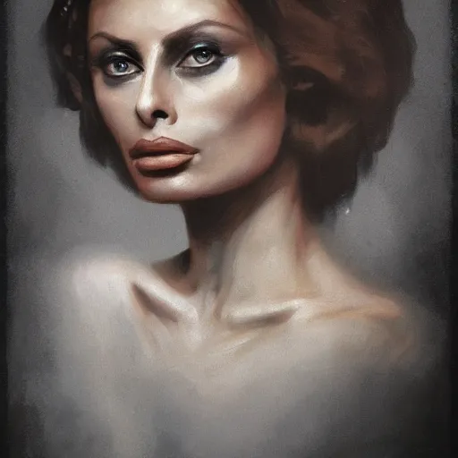 Oil Painting ~ Sophia Loren - Sticks And Stones Antiquity - Paintings &  Prints, People & Figures, Celebrity, Actresses - ArtPal