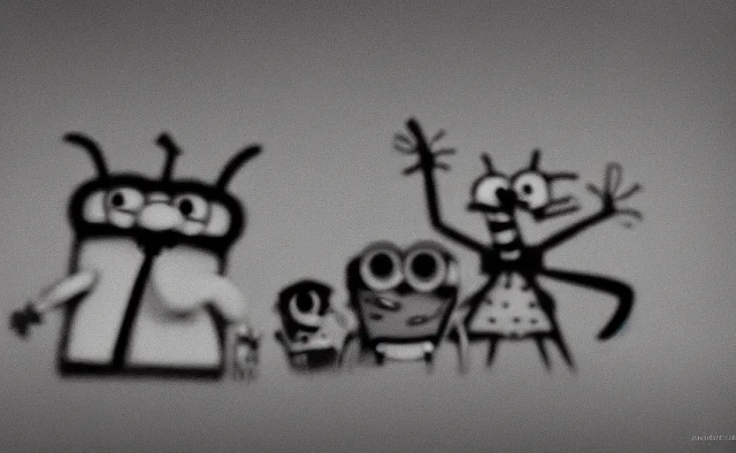 Image similar to SpongeBob, bikini bottom, photo quality, trending on art station, blur, unfocus, monochrome, 35mm