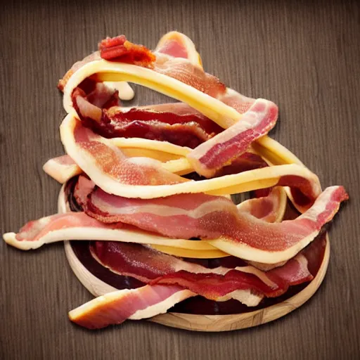 Prompt: bacon rollercoaster