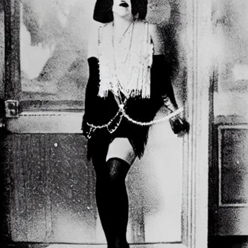 Prompt: Lady Gaga a flapper, 1920's photo