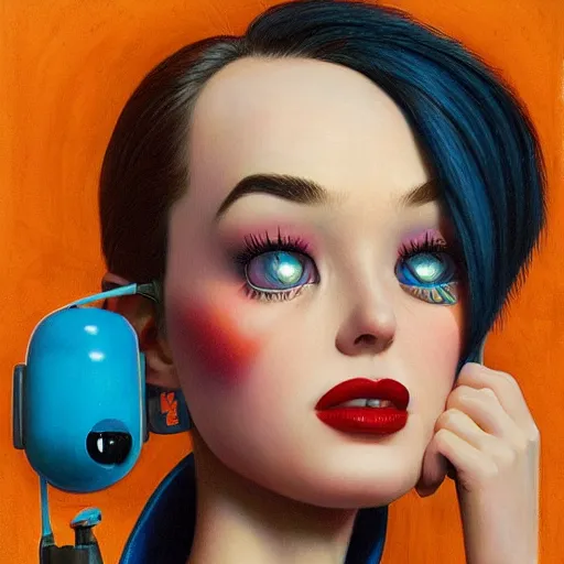 Image similar to Lofi portrait in high back chair, Pixar style by Tristan Eaton and Stanley Artgerm and Tom Bagshaw and Tim Burton