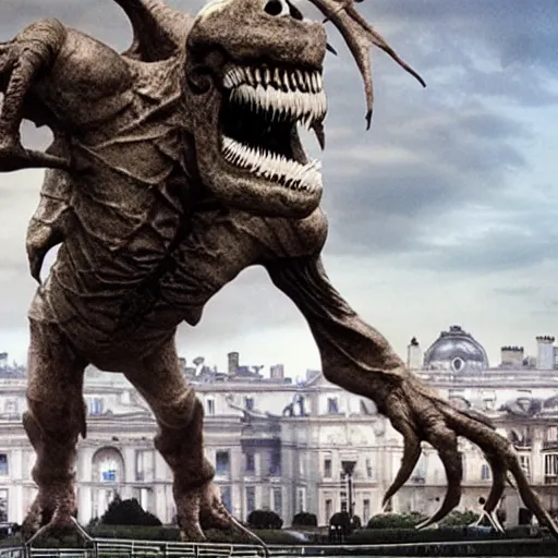 Image similar to cloverfield monster in Paris