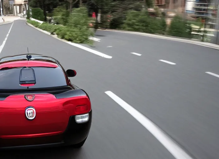 Image similar to a fiat coupe from 2 0 1 0, rear view