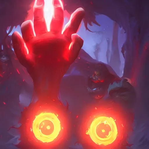 Image similar to glowing hands with fingers floating, stop sign stop sign, stop sign, stop sign, glowing fingers, red theme, bright art masterpiece artstation. 8 k, sharp high quality artwork in style of jose daniel cabrera pena and greg rutkowski, concept art by tooth wu, blizzard warcraft artwork, hearthstone card game artwork, human anatomy