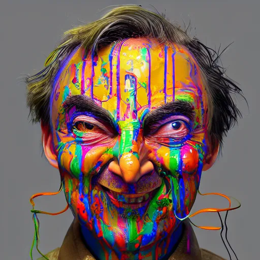 Image similar to Very very very very highly detailed epic central composition photo of Mr Bean face, intricate, happy colorful vibes, extremely detailed, digital painting, smooth, sharp focus, illustration, intimidating lighting, incredible art by Brooke Shaden, artstation, concept art, Octane render in Maya and Houdini