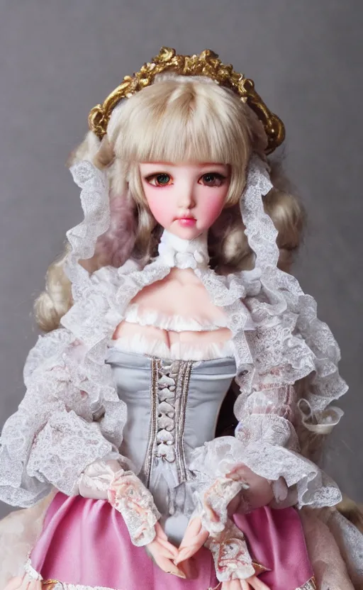 Image similar to dollfie in baroque dress