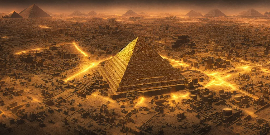 fantasy pyramid art