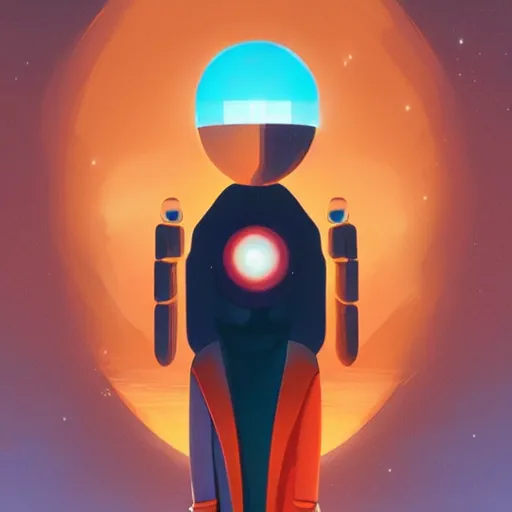 Image similar to face icon stylized minimalist the day the earth stood still 1 9 5 1, loftis, cory behance hd by jesper ejsing, by rhads, makoto shinkai and lois van baarle, ilya kuvshinov, rossdraws global illumination