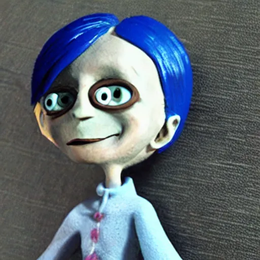 Prompt: Coraline claymation
