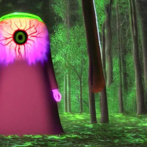Prompt: flatwoods monster is my lord and savior, deep forest, high definition, 8 k, photorealistic, highly detailed