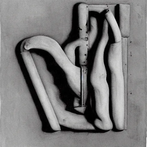 Image similar to prelude to the broken arm by marcel duchamp