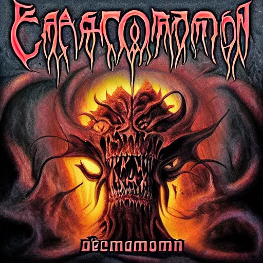 Image similar to Cacodemon death metal album cover