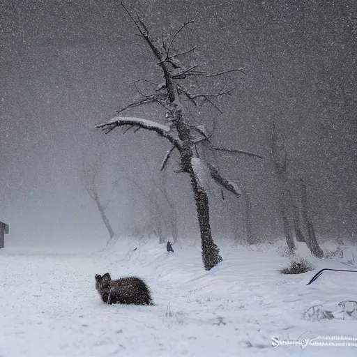 Image similar to Photorealistic photograph of a blizzard by Sergey Gorshkov, photorealism, photorealistic, realism, real, highly detailed, ultra detailed, detailed, f/2.8L Canon EF IS lens, Canon EOS-1D Mark II, Wildlife Photographer of the Year, Pulitzer Prize for Photography, 8k