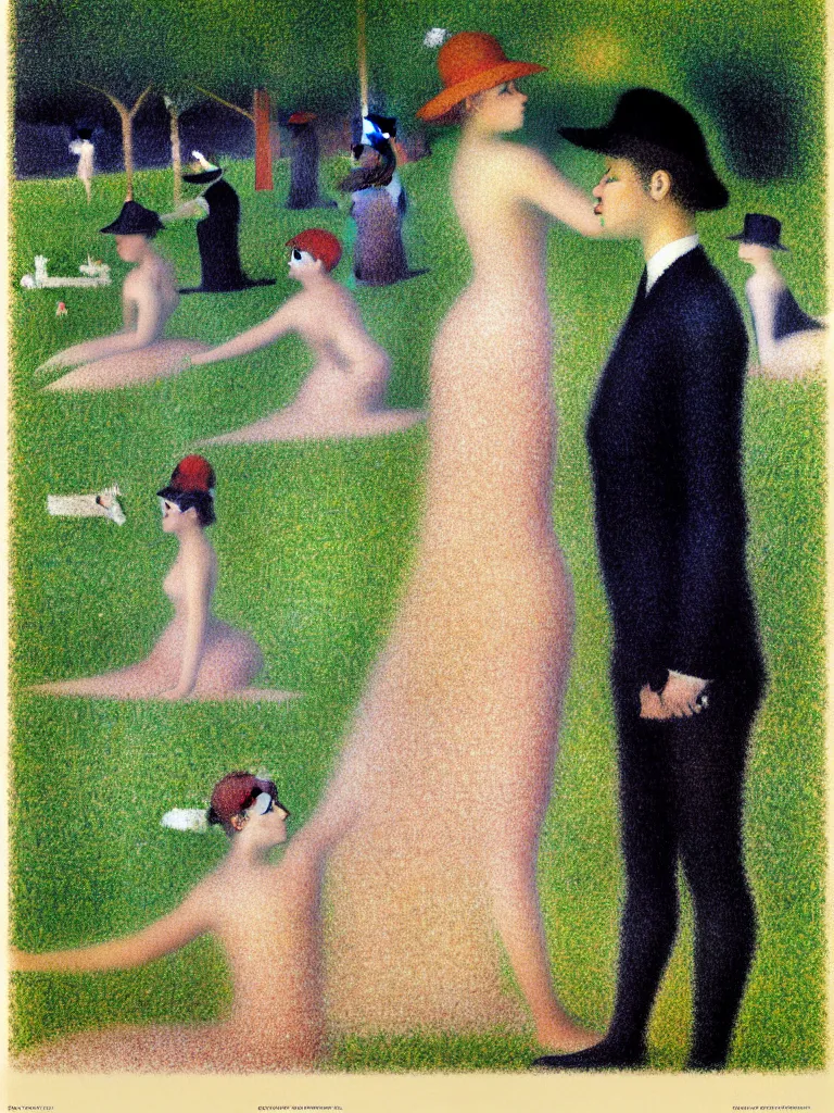 Prompt: fragrance advertising campaign by georges seurat, highly detailed, intricate