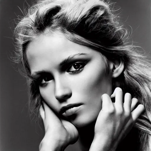 Image similar to very beautiful ukrainian model by terry o'neill