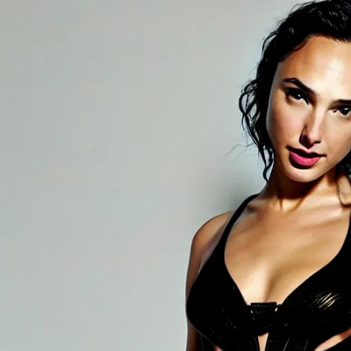 Image similar to gal gadot turned black