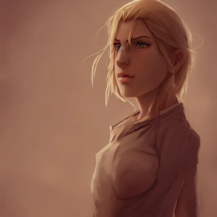 Image similar to annie leonhart, au naturel, digital art, trending in artstation, cinematic lighting, studio quality