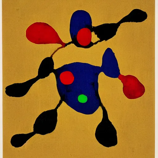 Prompt: master of the placard. engraving graphic on canvas by joan maro. private collection. joan miro