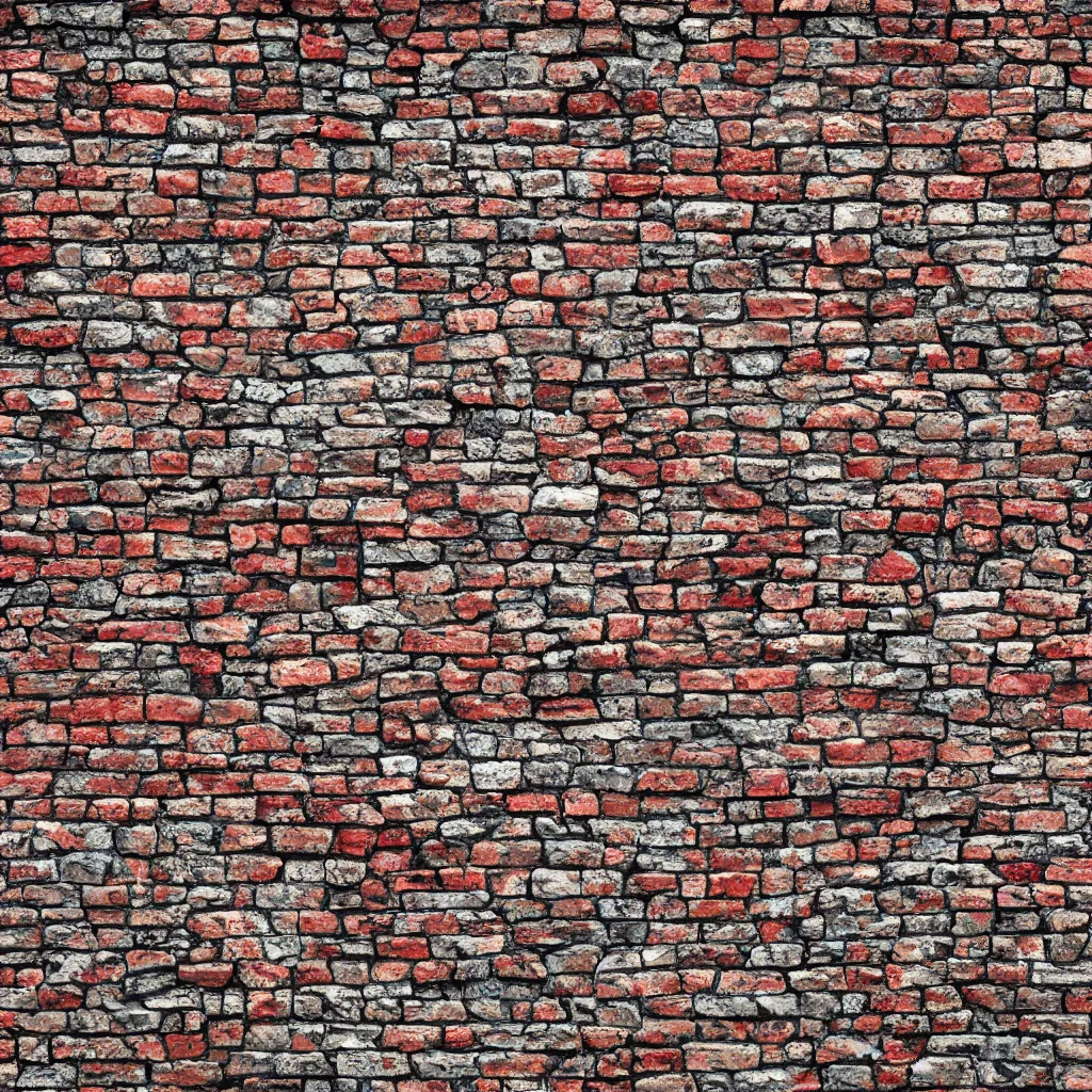 Prompt: brick wall pattern as drawn by salvador dali, 4k