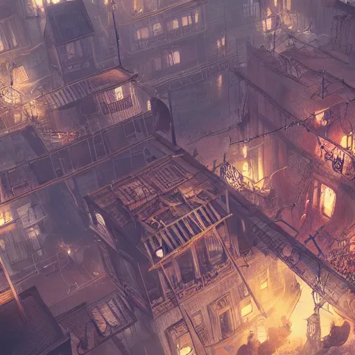 Prompt: an overhead map of a Steampunk town, level design, Greg Rutkowski, artstation, CGSociety, Unreal Engine W- 768 n- 9