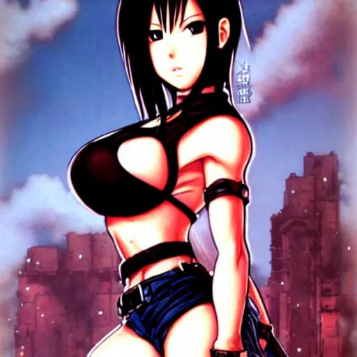 Image similar to tifa lockheart by masamune shirow