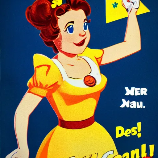 Image similar to princess daisy in a we can do it poster