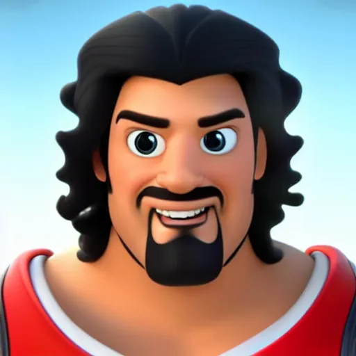 Prompt: “roman reigns as a Disney Pixar character hd 4k”