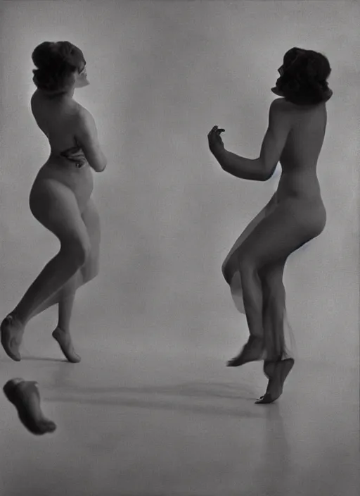 Prompt: hyper detailed bright photograph of gorgeous dancing ladies by imogen cunningham, color, dslr