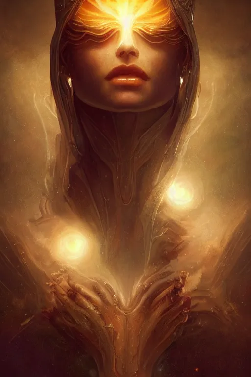 Image similar to a subtle lighting photo of an ancient powerful psychic alien queen, light colors, bright, sunbeams, eloquent, fancy, lovely, beautiful lighting, golden ratio, artgerm, tom bagshaw, gerald brom, detailed, small details, intricate, sci fi, scifi, magic, magical aesthetic,